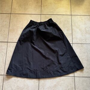 LOFT Elegant Black A-Line Skirt